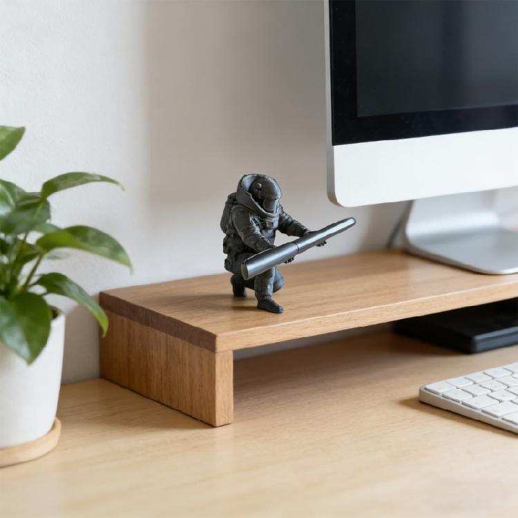3D Printed Plastic Soldier Pen Organiser Desktop Display Stand For Holding Pens Pencils Eyeglasses Phone 5.5x8.5x9cm
