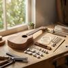 Omonterad DIY Ukulelesats Anpassningsbar Bygg Din Egen Akustiska