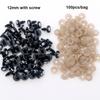 100pcs 8-16mm Flat Circle Bear Foot Eyes 2Styles Animal Puppet Crafts  For White Bear Doll