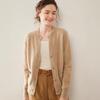 Autumn Winter Cashmere Knit Women's Long Sleeve Loose Cardigan - Soft, Versatile, Skin-Friendly, Single-Breasted Fashion.