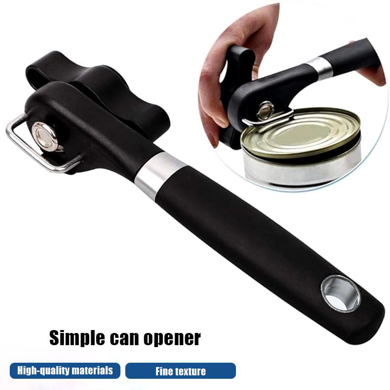 Manual Safety Can Opener Stainless Steel Can Knife Household Single-Handle Side Multi-Functional Can Opener