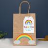 50pcs/100pcs Thank You Party Favors Tags,Thank You Gift Tags with String,Rainbow Thank You Tags, Making My Party So Bright Tags