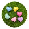 20mm Heart Shaped Flatback Resin Charms for Phone Case DIY Cabochons Nail Art Charms Hair Clip Accessories