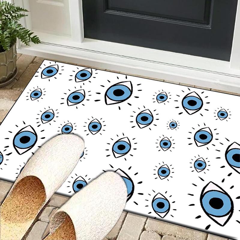 Eyes Pattern Design Art Office Rug Chair Mat, Entryway Carpet, Suitable for Front Door, Bedroom, Living Room, Desk, Holiday Gift