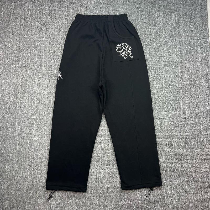 Mertra Patchwork Doppelhut Fleecegefütterter Hoodie & Lässige Hose Set für Damen und Herren - Herbst High Street Stil