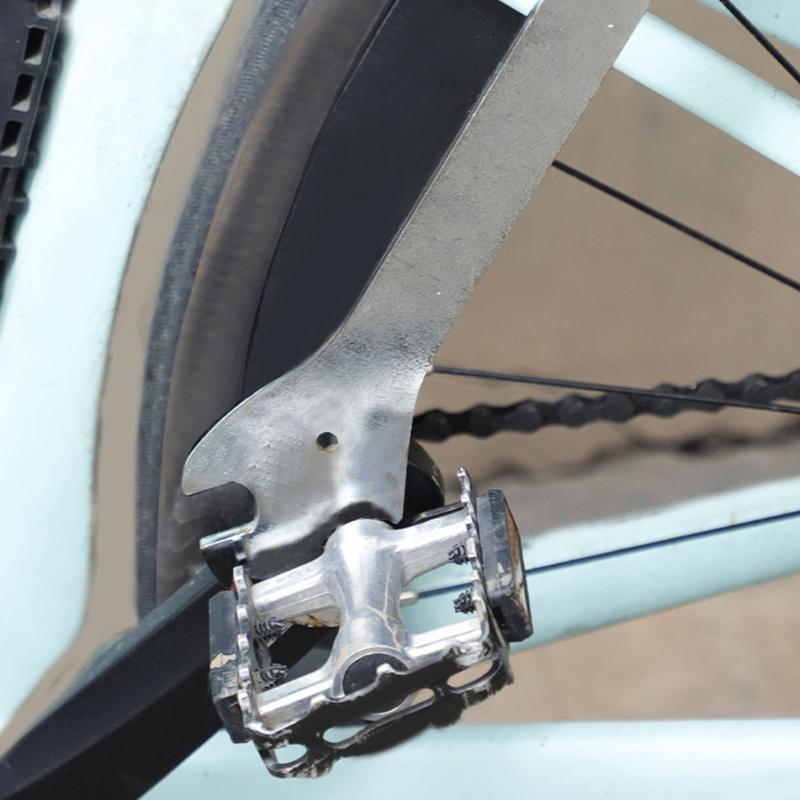 Bike Pedal Wrench Pedal Spanner with Nonslip Long Handle Bike Pedal Removal Tool Pedal Install Spanner Repair Tool