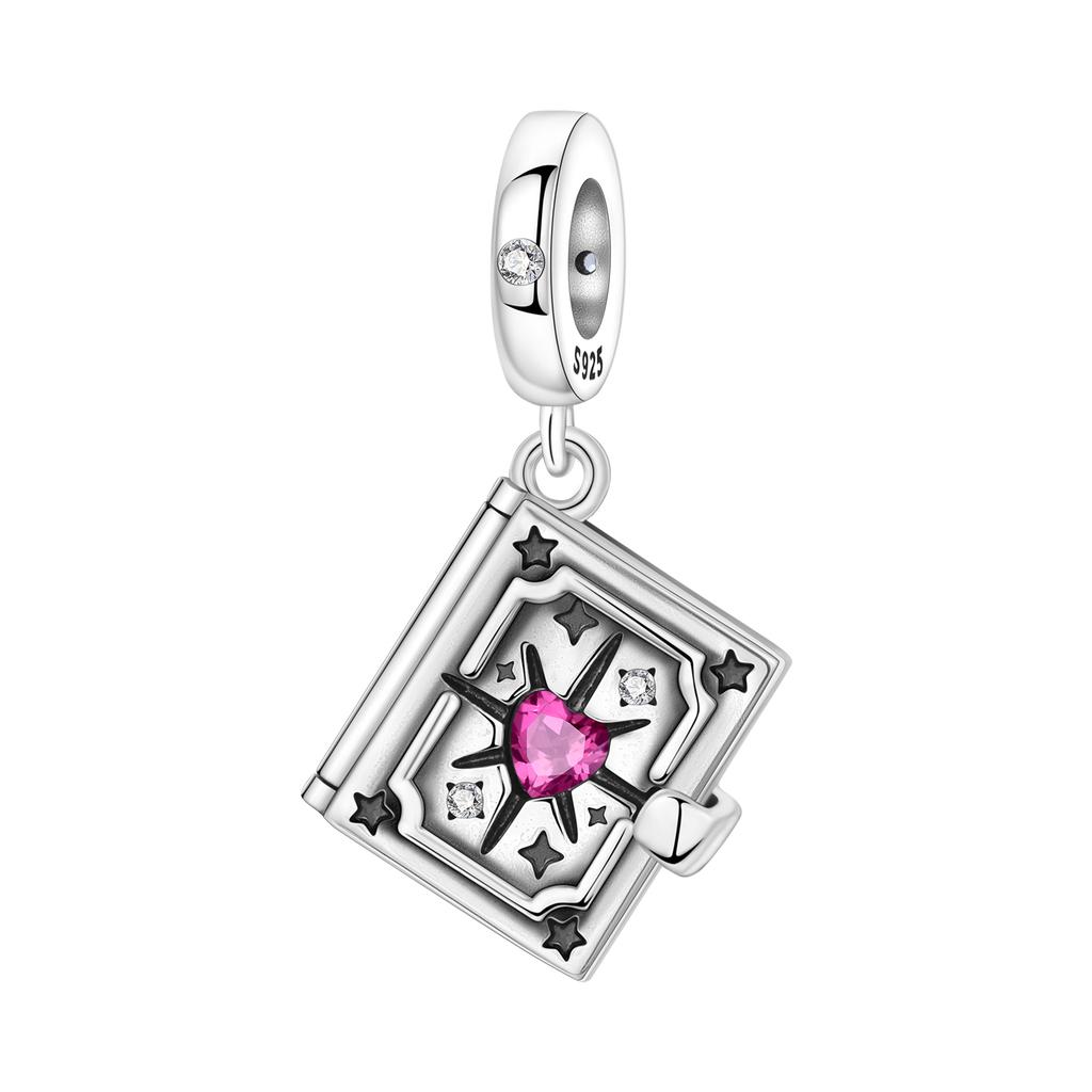 PANPOKI 925 Silver Star Pendant Bracelet Charms DIY Trendy Jewelry Gifts for Party Beads Dreamy Universe