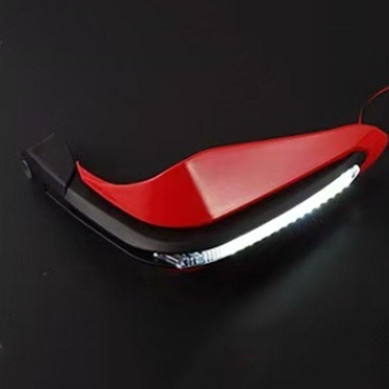 

1 пара защитных щитков для тормозного рычага с белой или желтой светодиодной подсветкой, ветрозащитный защитный щиток для рук, протектор для мотоцикла, скутера, мопеда