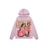 High Street Style Embroidered Rhinestone Hooded Sweatshirt Teenagers