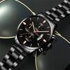 Reloj Hombre  Fashion Mens Watches Luxury Stainless Steel Quartz Wrist Watch Men Business Calendar Watch Relogio Masculino