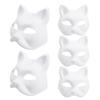 Anime Halloween Foxes Mask Japanese Cosplay Rave Hand-Painted Anime Demon Slayer Half Face Cat Masks Festival Party Props 2026