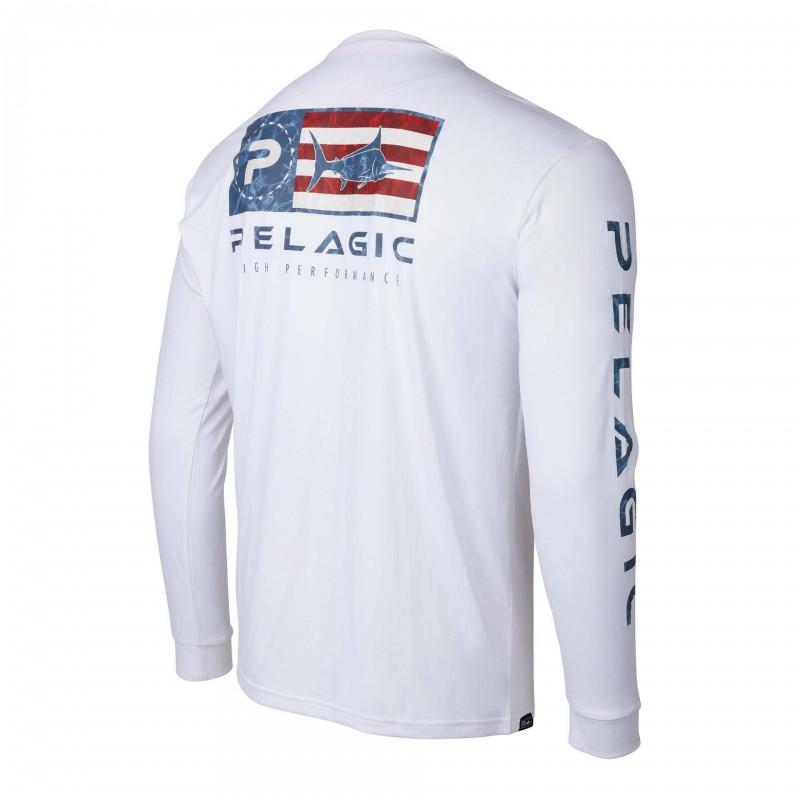 Mens Quick-Dry Fishing Shirt Long Sleeve UV Protection Outdoor Performance T-Shirt Breathable Round Neck