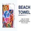 Paw Dogs Print Beach Towel, Large Soft Quick Dry Towel for Beach Camping Swimming