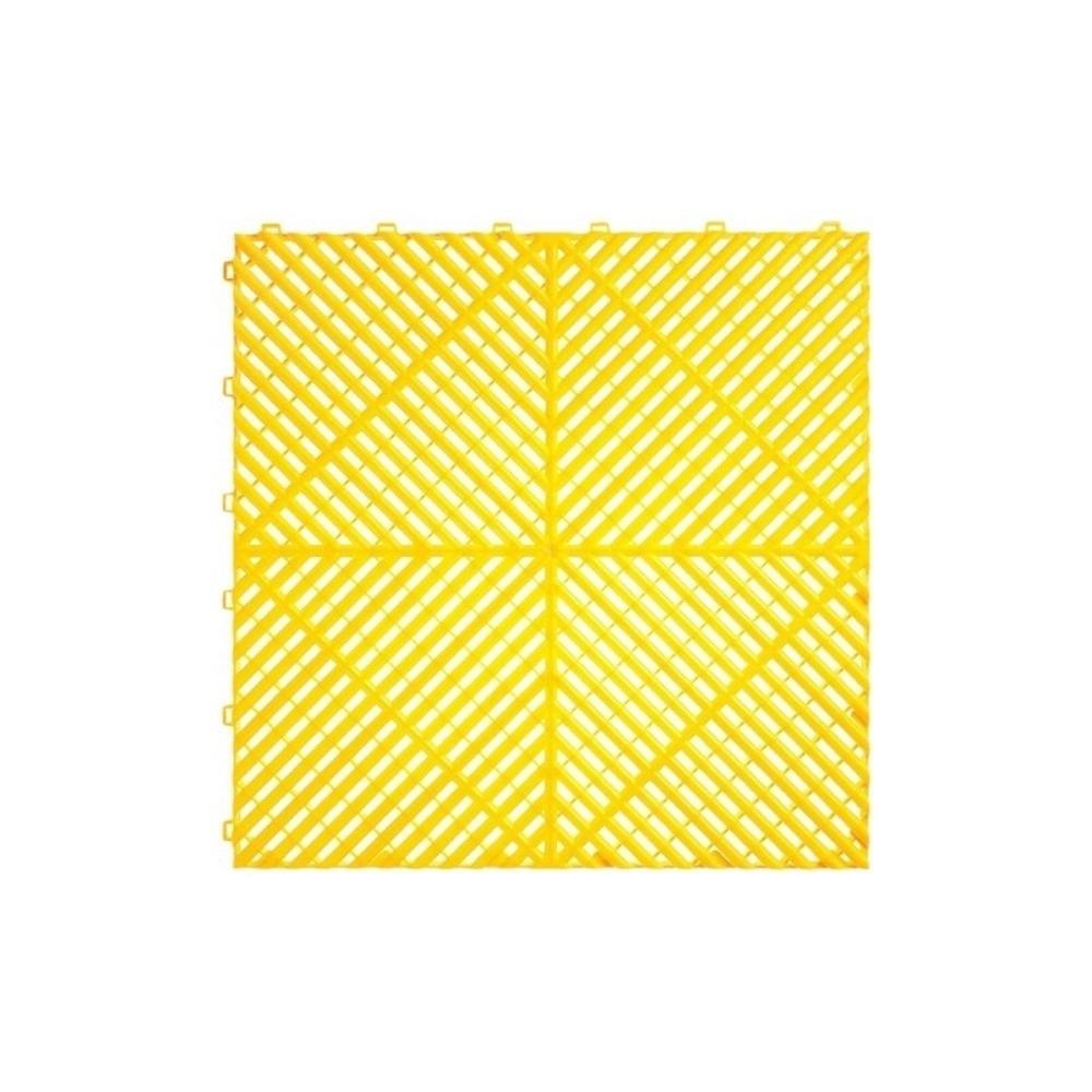 400x400x18mm Floor Garage Tile Plastic Drainage Mat Portable Garage Slabs  For Car Parking Wokshop