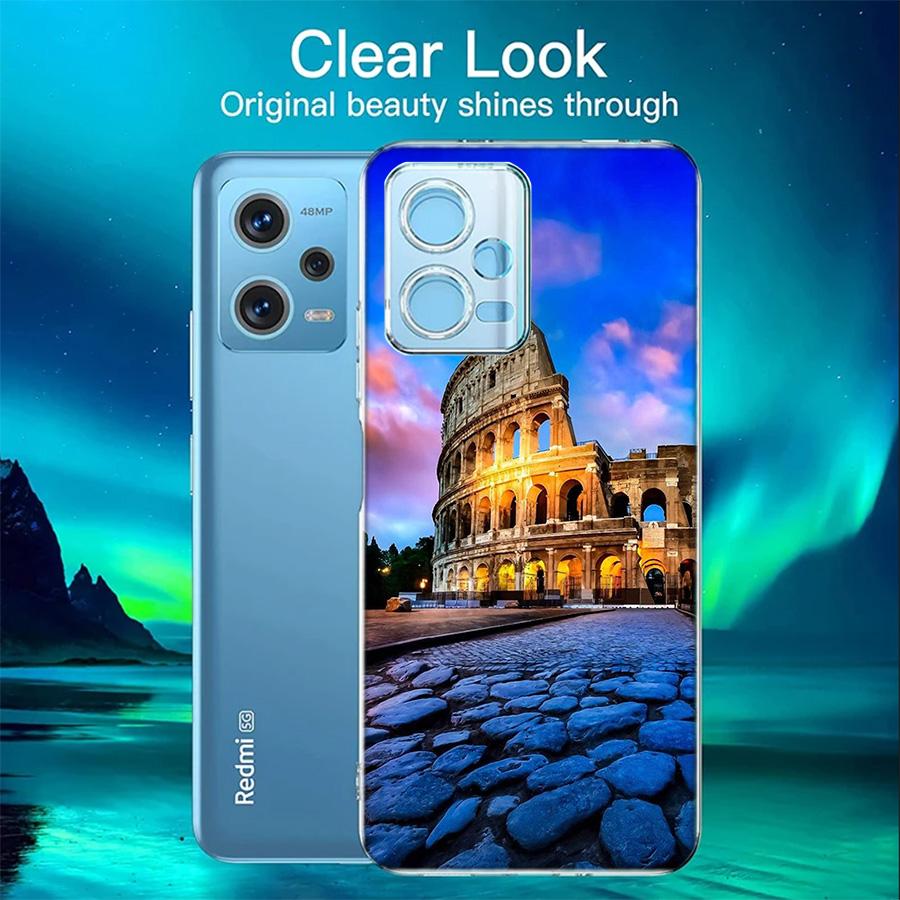Colosseum Rome Italy Phone Case For Redmi Note 13 5G 14 Pro Plus Redmi 12 12C 13C 14C 10 10A 10C 9 9C 9T 9A 8 8A K70 Pro TPU Cle