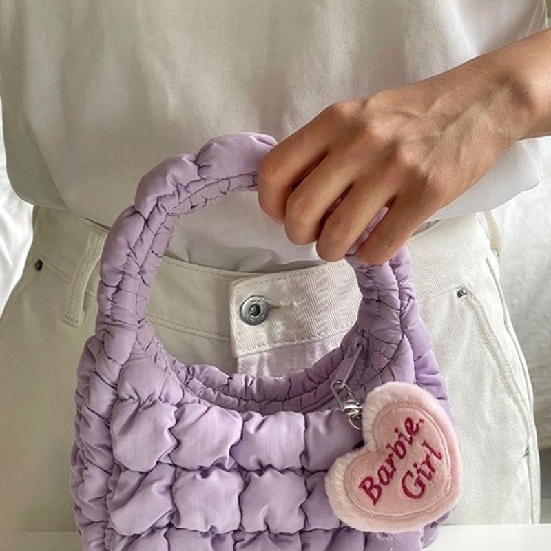 

Элегантный настольный брелок-подвеска в виде подушки-сердца для девочки Барби, для телефона, сумки Barbie Girl Heart Cushion Keychain