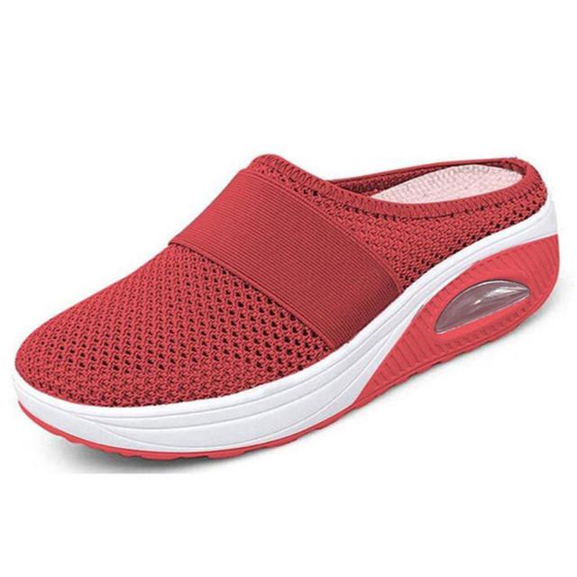 Chinelos de cunha femininos chinelos premium vintage antiderrapante casual plataforma feminina sapatos retro plus size sandálias ortopédicas para diabéticos