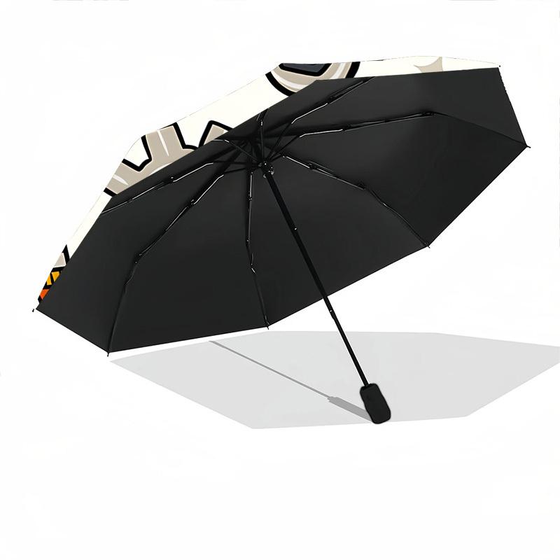 1pc Tools Print Open/Close Folding Umbrella, All- Portable Umbrella for & Men, Stylish Accessory (Holiday Gift) 8-Rib Yy251213119