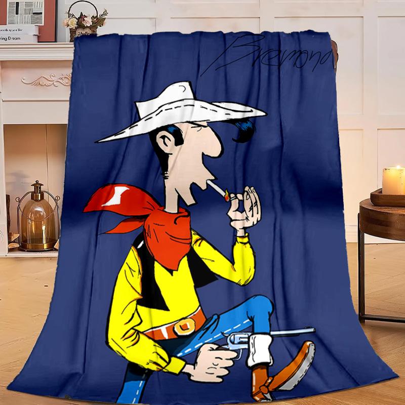 Luke Wild West Blanket Flannel Throw for Sofa, Travel, Camping, Livingroom, Office, Chair and Bed Soft and Warm Holiday gifts