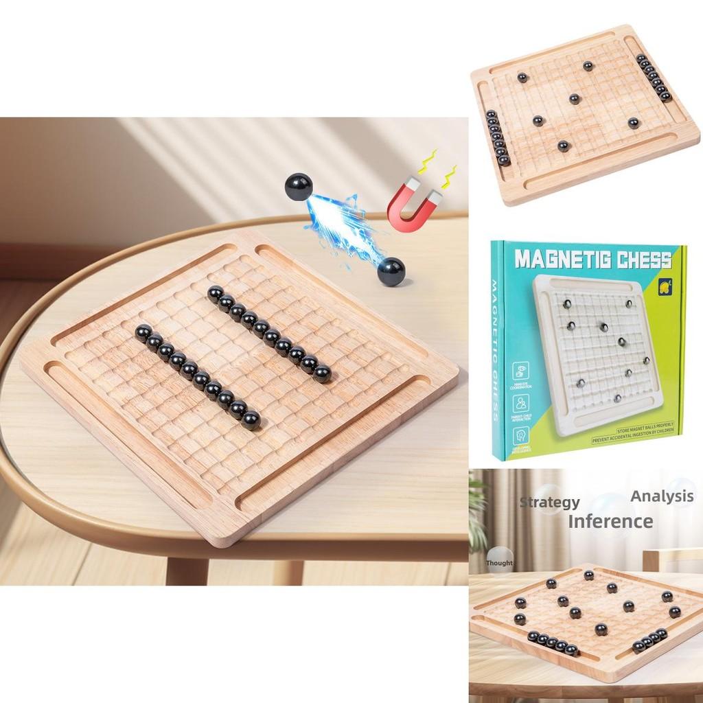 Family Friendly Chess Game With Wooden Construction And Educational Play