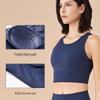 Women's Shockproof High-Intensity Sports Bra - Slimming Beautiful Back Design with Fixed Cups for Running, Yoga, and Fitness