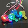 Vibranted LED Light Up Whistles 6 Pack Plastic Cheering Tools for Night Event Festival Celebration