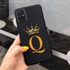 Silicone Case For Samsung Galaxy A51 Cover SM-A515F Fashion Letters Crown Soft TPU Phone Case For Samsung A31 A51 A71 Funda Capa