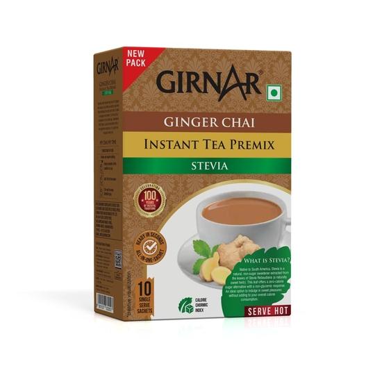Girnar Instant Ginger Chai Premix со стевией - 10 пакетиков