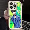 Phone Case for iPhone 17 Air 16E 15 16 Pro Max Anime Blue L-Lock Desgin Cover 14 Plus 13 12 Mini Soft Shell Silicone Fundas