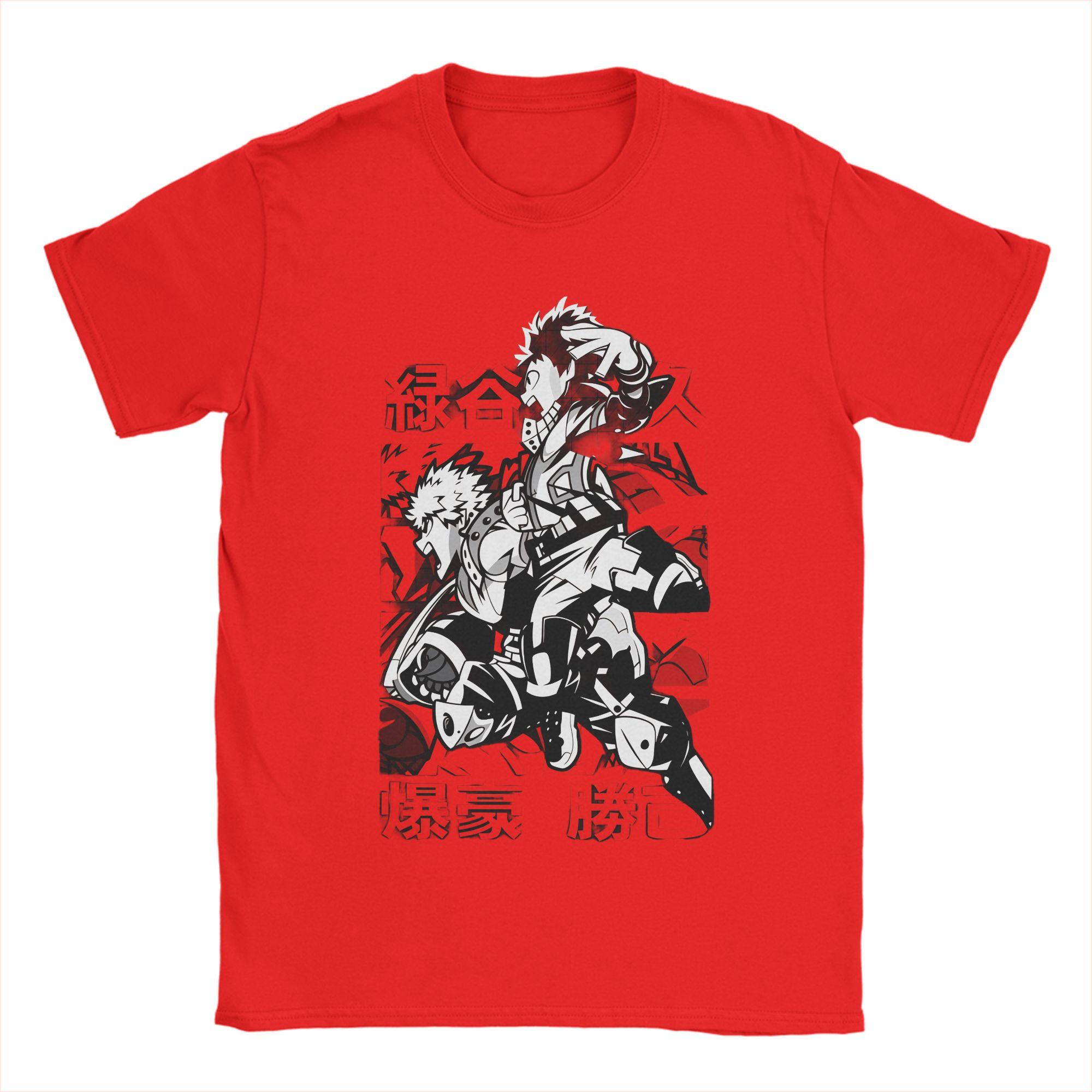 

Men Midoriya Izuku Deku T Shirts My Hero Academy 100 Cotton Clothing Vintage Short Sleeve Round Collar Tees Plus Size TShirt S