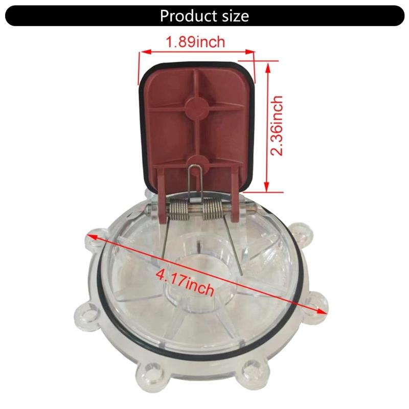 Replacement Flap Valves Cover Sealing Valves Caps Water Systems Component Anti Backflow Valves Cover ABS Texture