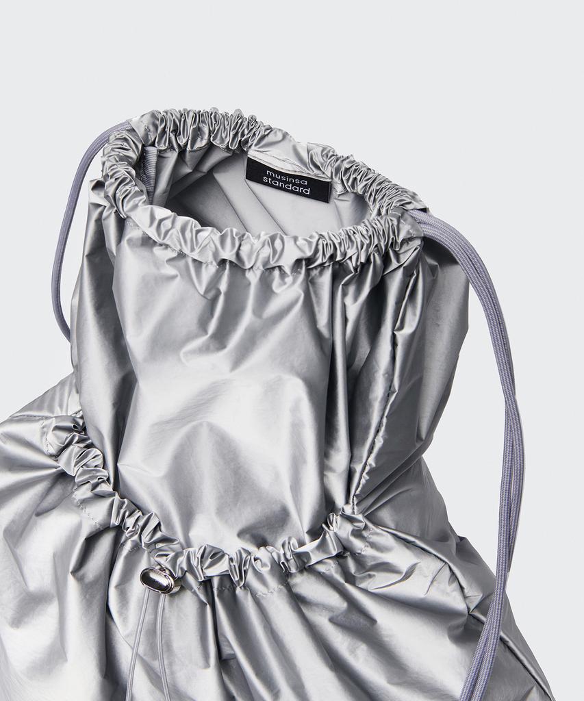 Musinsa Standard Woman Shiny Gym Sack [Silver]