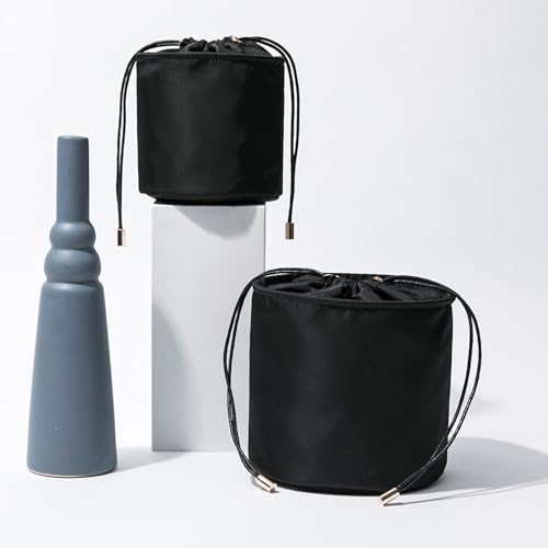 YONBEN Tall Purse Organizer Insert for Women's Canvas Round Handbag Organizer, Storage, Handbag Purse Organizer, Round Cosmetic Pouch Bag, Bucket, Mak
