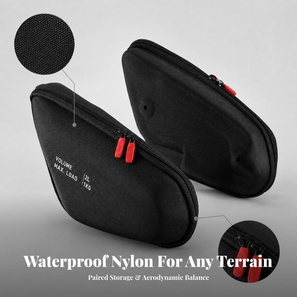Frame Bag Waterproof Motorcycle Side Anti-Slip for Daily Commuting