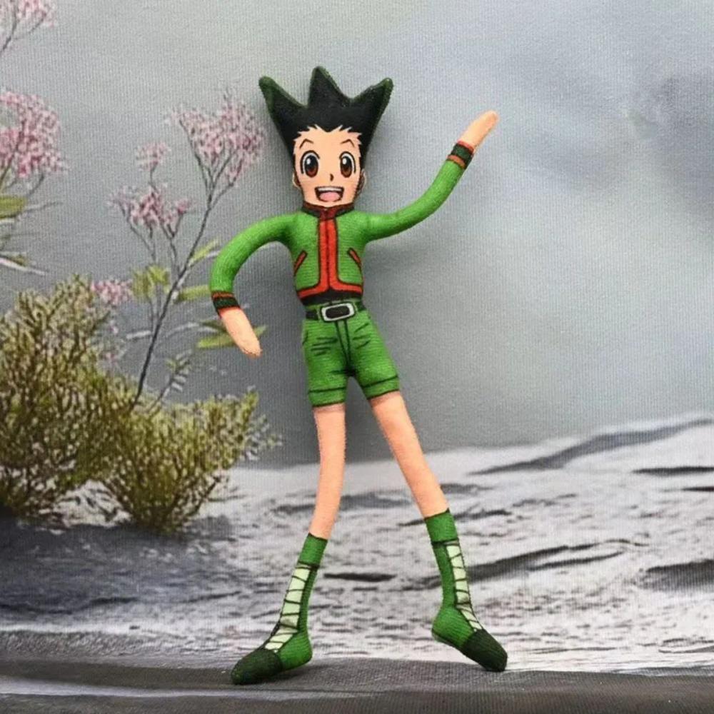 

Anime Hunter Killua Zoldyck Cosplay Plush Doll Stuffed Dolls Cute Plushies Room Decoration Abstract Wire Joint Twistable Gifts