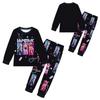 Children's Witch  Girls Printed Suit Long Sleeve Pants Suit