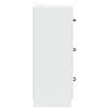 White Drawer Cabinet 33 x 34.5 x 87 cm Particleboard
