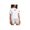 Adidas Z.N.E. Crew Neck Pullover Short Sleeve T-Shirt Women Tops White JE7857