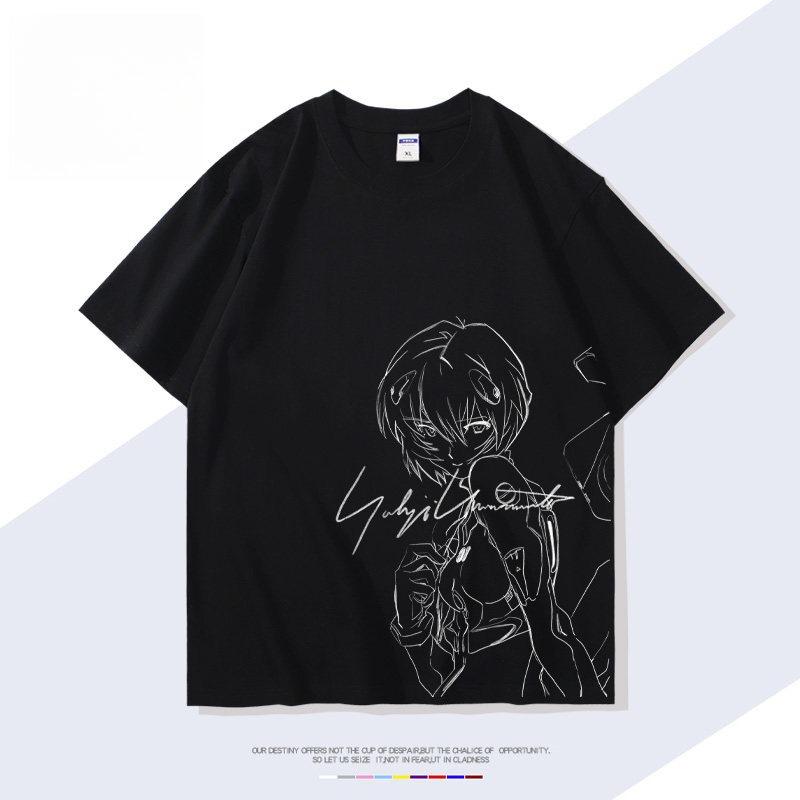 Футболка с принтом Rei Ayanami из Neon Genesis Evangelion Унисекс и Женская футболка Унисекс Топ Спортивная футболка Унисекс Футболка Летняя футболка S