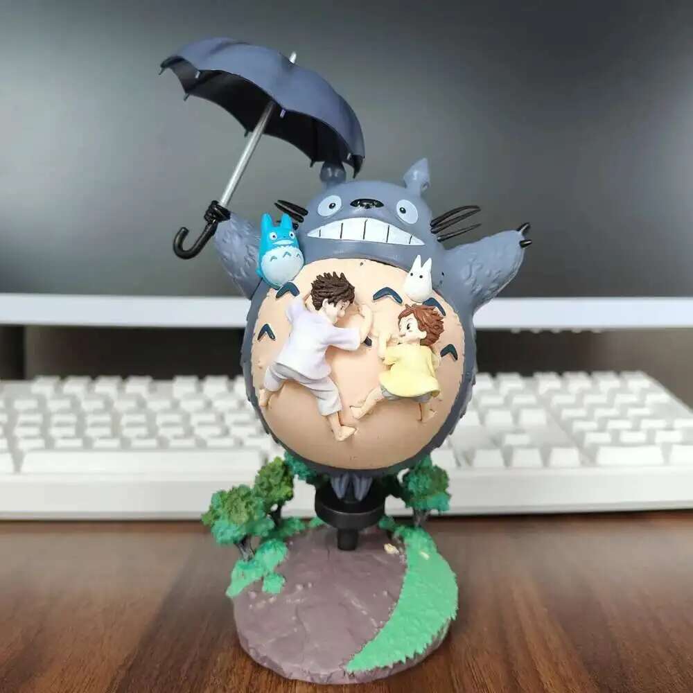 

19CM Hayao Miyazaki Anime Figure Neighbor Totoro Figures Cute Statue Figurine Pvc Model Doll Desk Decoration Toys Gift No Box