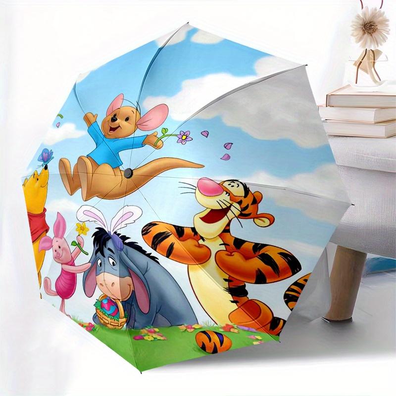 

Roo and Eeyore Tigger Winnie the Pooh Piglet Automatic Folding Umbrella - 3 Folding Design, Vivid Cartoon Pattern, Suitable for Outdoor Acti