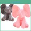 Grauer Peek-a-boo Musik-Kuscheltier-Elefant Weich Entzückend Und Perfekt Für Kleinkinder