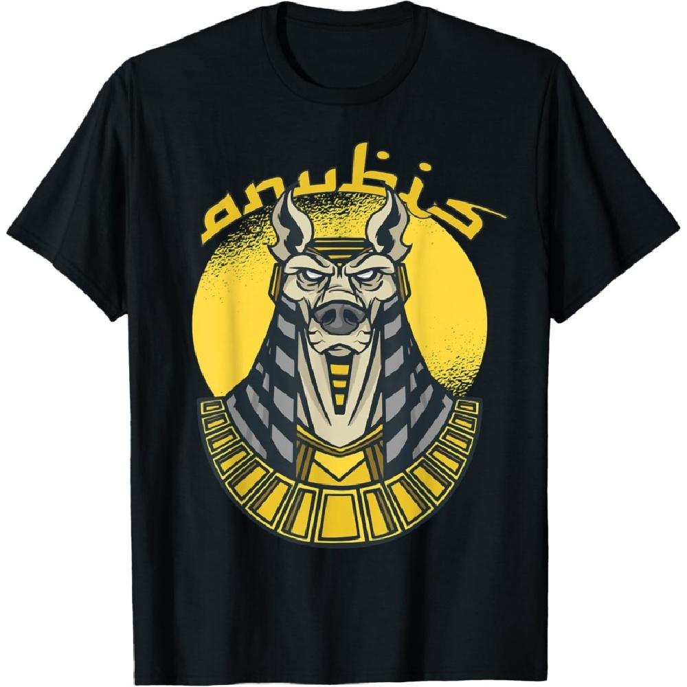 

Anubis God of Dead Ancient Egypt Pharaoh Egyptian Pyramids T-Shirt S