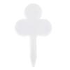 100PCS Colors Gardening Label Leaf Shape Plant Label PVC Material Waterproof White