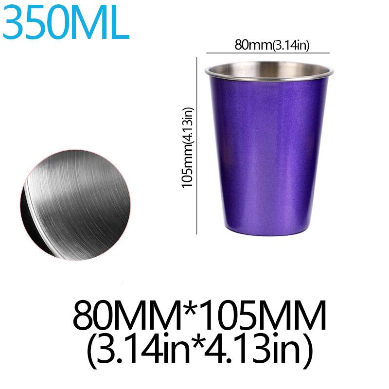 350/500ml 304 Stainless Steel Metal Cup Beer Cups Wine Coffee Household Office Bar Travel Camping Mugs Drinking Coffee Tea Mug