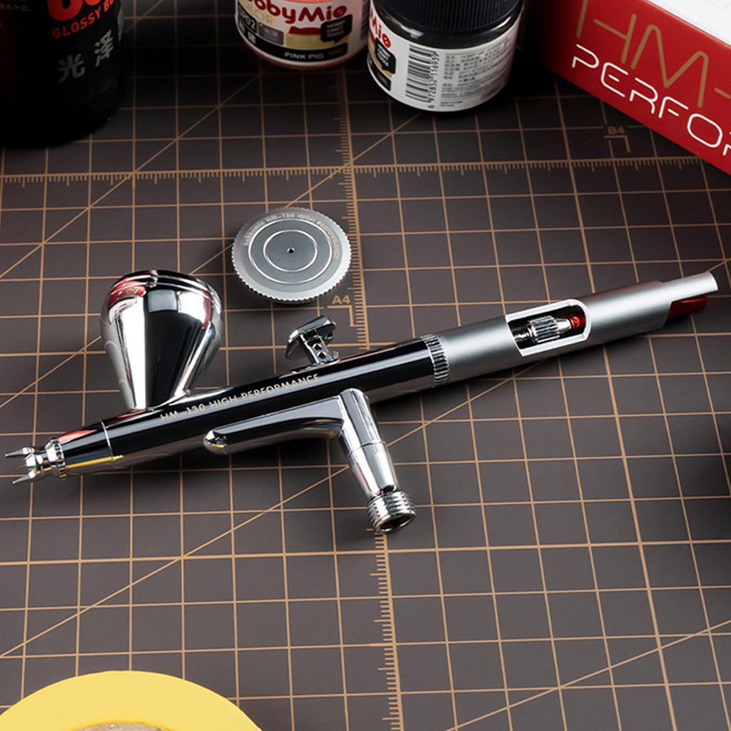HM-130HP Dual Action Airbrush for Model Figure Painting - Precision Spray Tool for Model Kits and Miniature Coloring