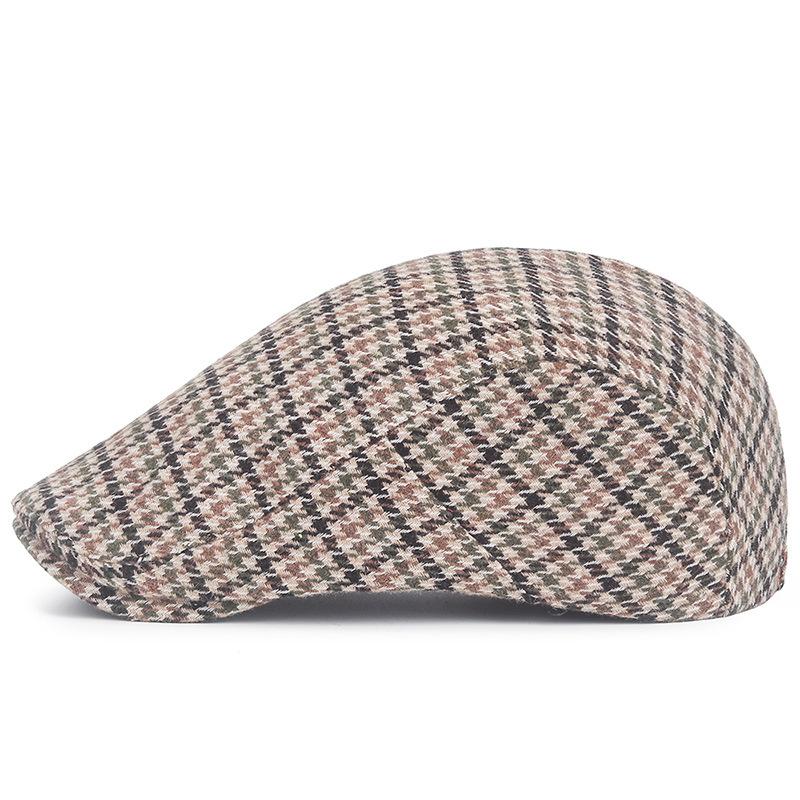 Men and Women Unisex’s Retro Berets Plaid Breathable Absorbent Paperboy Cap Spring Autumn Outdoor Casual Street Hats