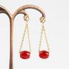 Women's Kitsch Look Bead Long Drop Earrings