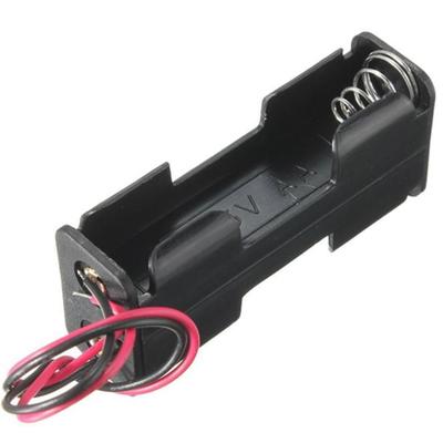2-Slot 2 x AA Batterie Rücken an Rücken Halter Case Box mit Kabeln