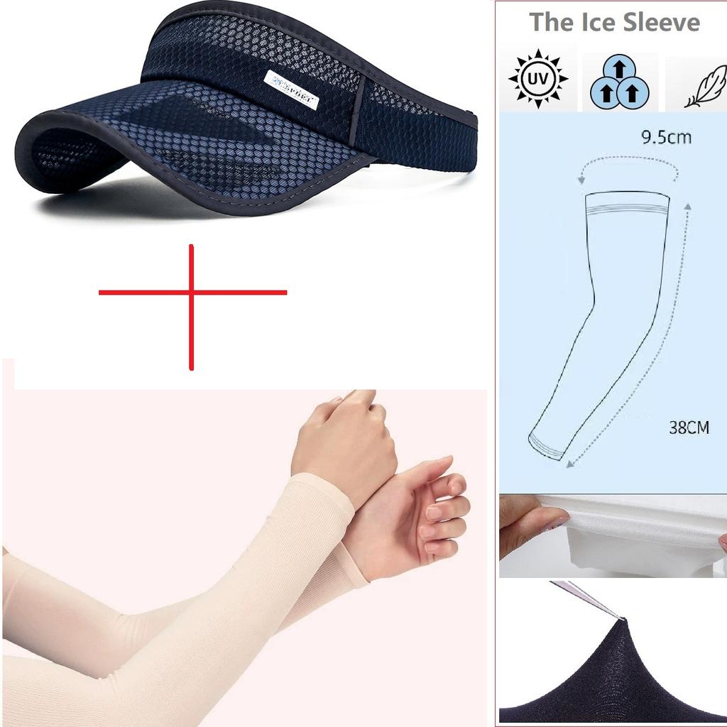 Sun Visor Men Women Mesh Adjustable Baseball Cap Sports Tennis Golf Running Hat